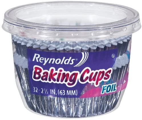 REYNOLDS Formas p/Queijadas Prata 32 un