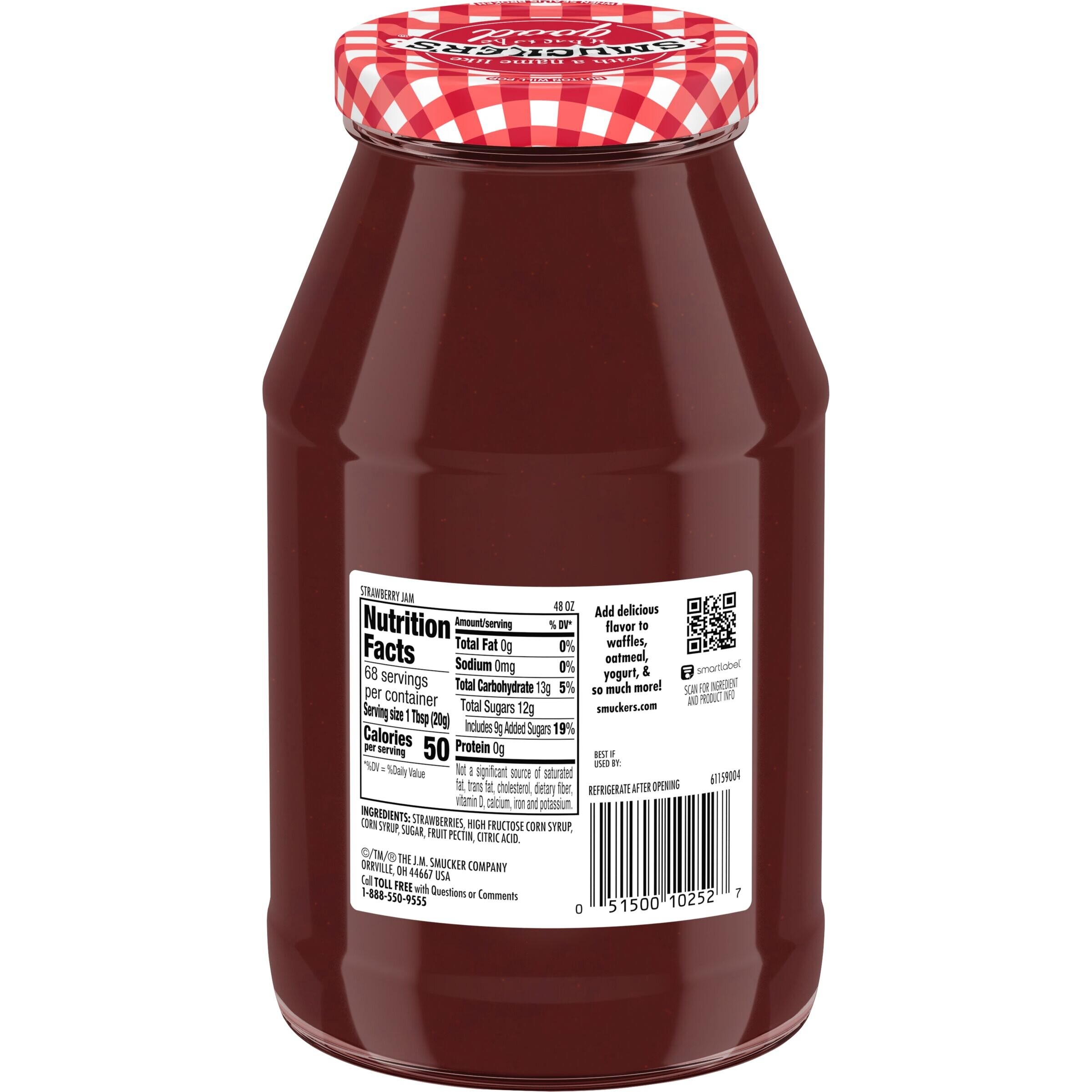 SMUCKERS Doce Morango c/pedacos  907 gr