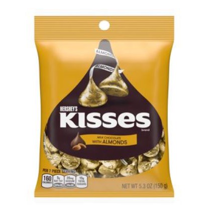 Hersheys Saco Beijinhos Choc. c/Amendoa 150g
