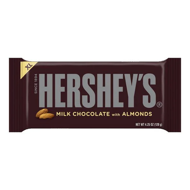 HERSHEYS Barra Choc.c/Amendoa 120g
