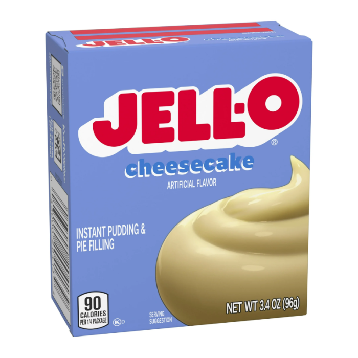 Jell-O Prep. p/Pudim Instantaneo Cheesecake 96 gr