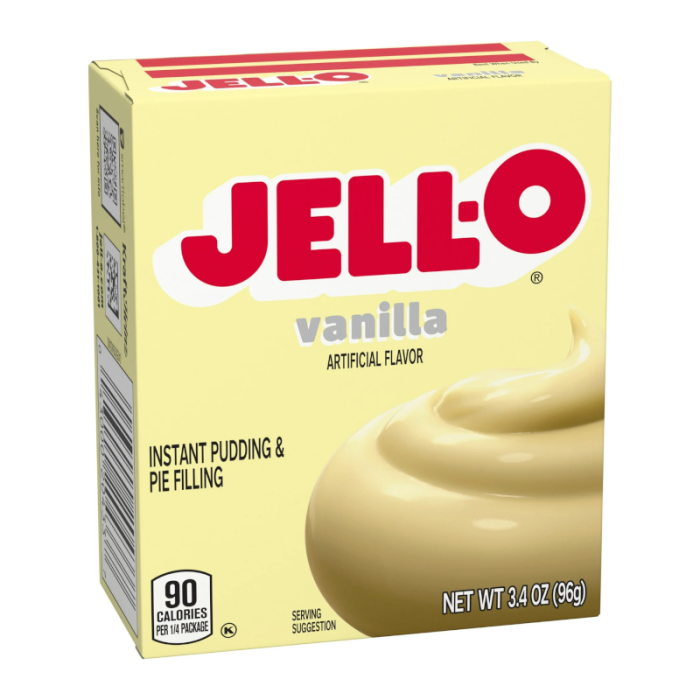 Jell-O Prep. p/Pudim Instantaneo Baunilha 96 gr