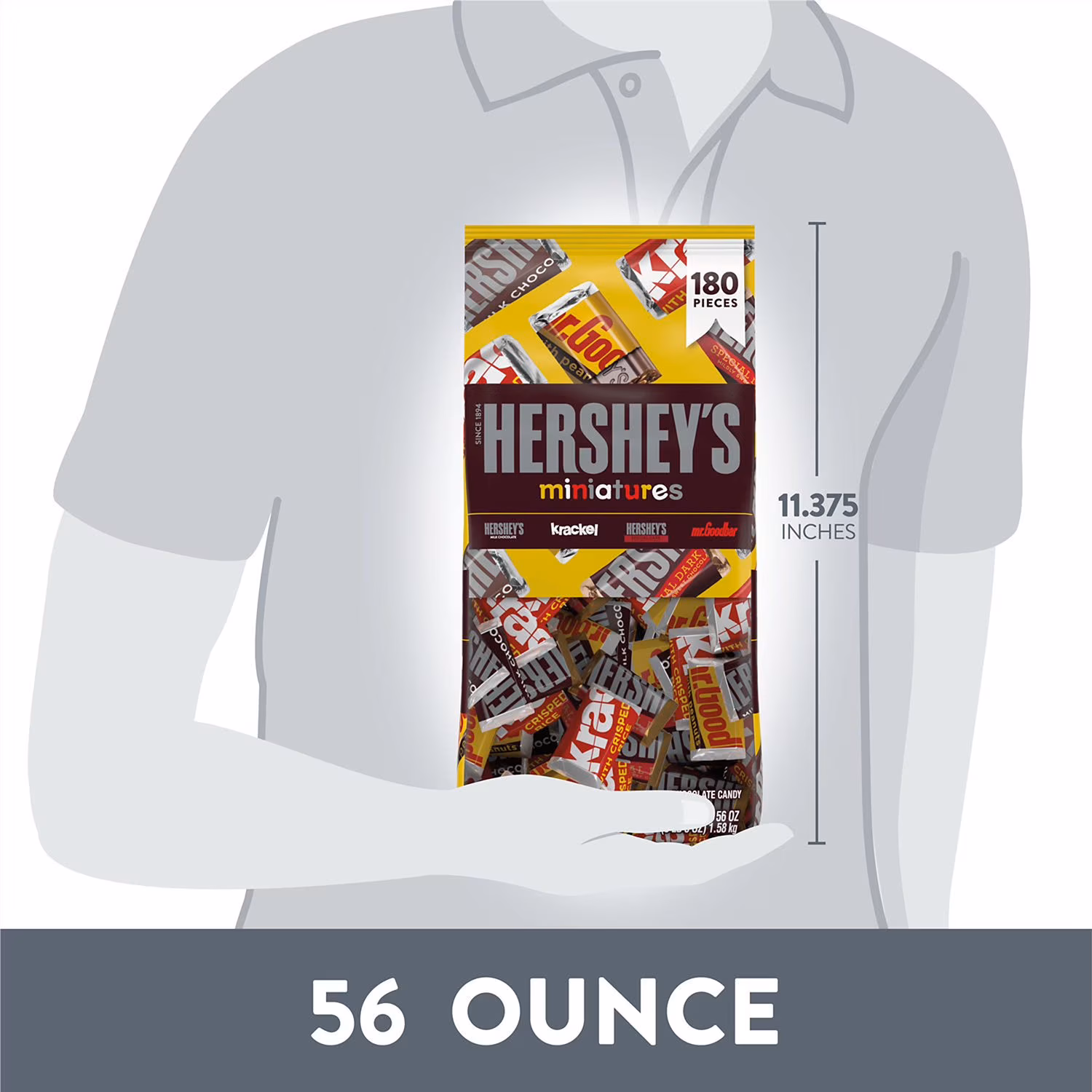 HERSHEYS Saco Miniaturas Chocolate 1.580 Kg