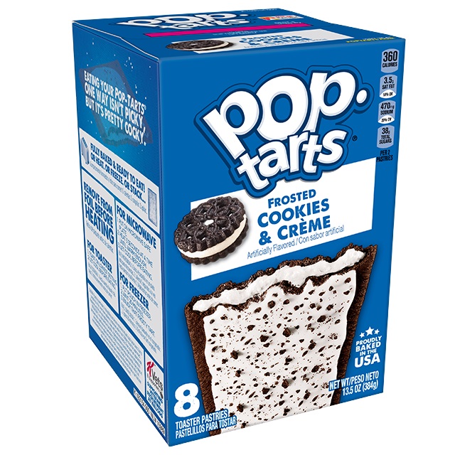 KELLOGS Pop Tarts Cookies&Creme c/Cobertura 8 un