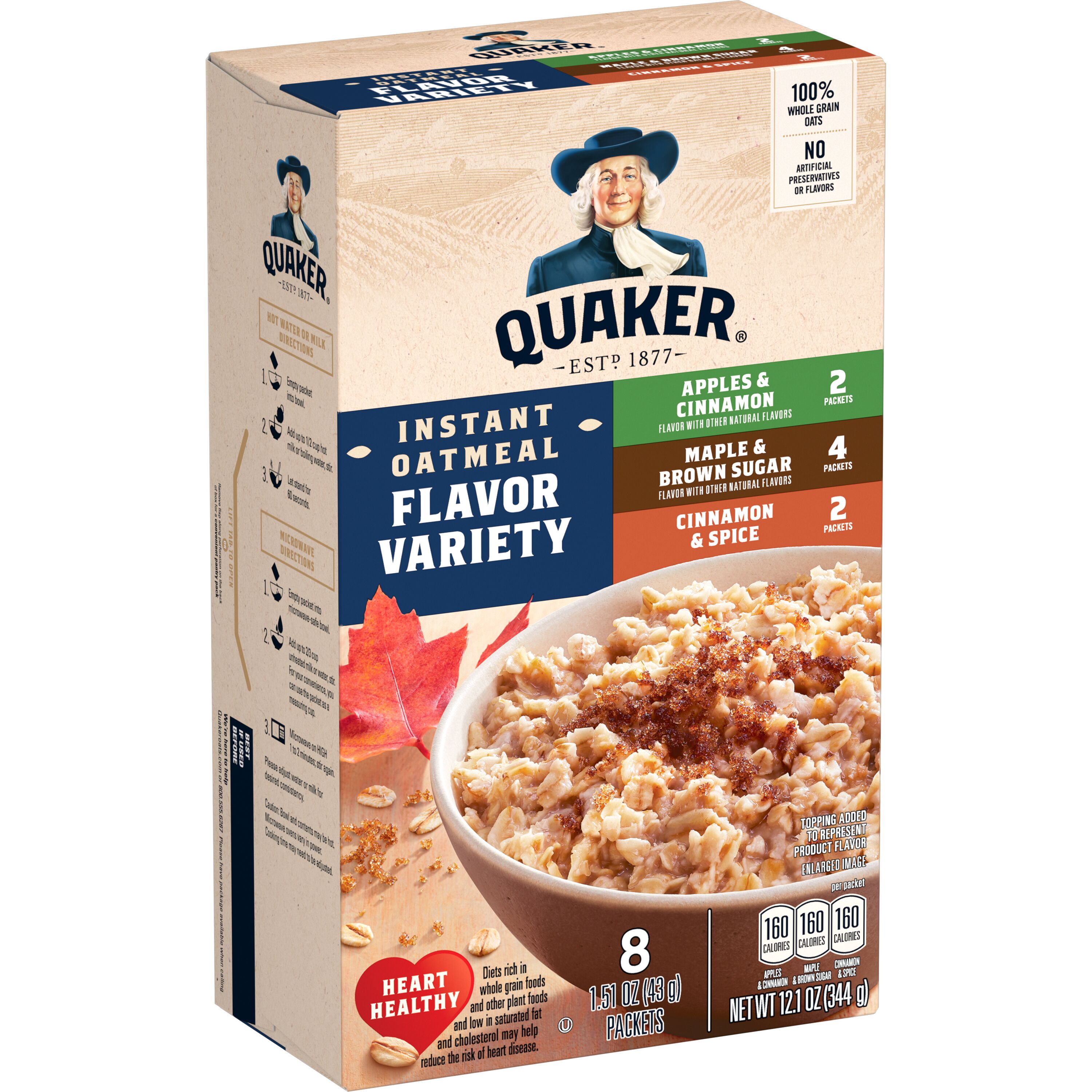 QUAKER OATMEAL Cereais Variety 344 gr