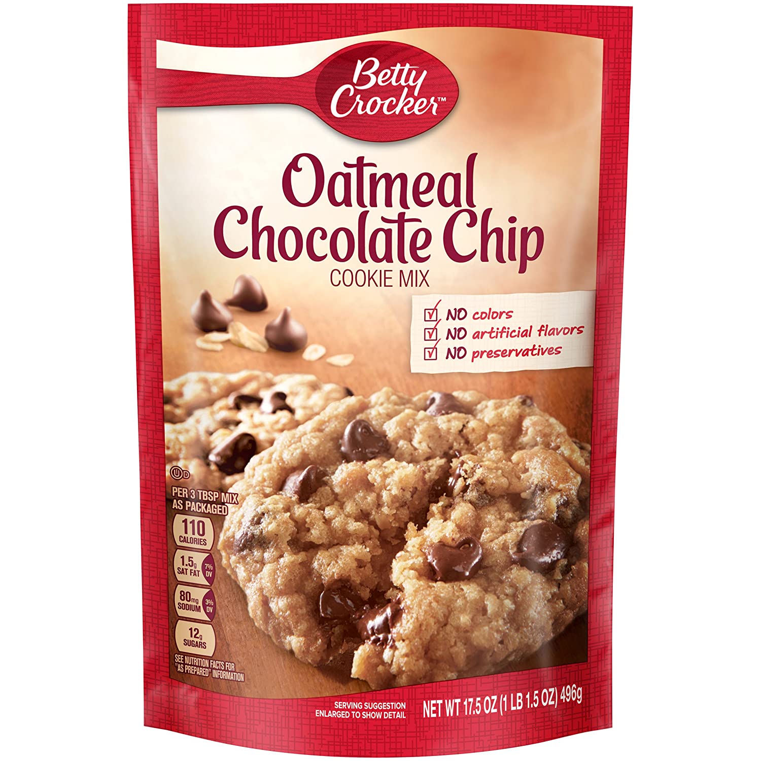 BC Preparado p/Bolachas OATMEAL Choc. Chips 496gr