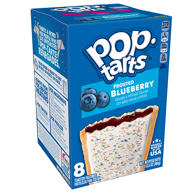 KELLOGS Pop Tarts Mirtilo C/Cobertura 8 un