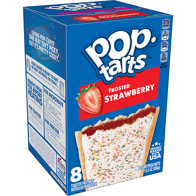 KELLOGS Pop Tarts Morango c/Cobertura 8 un