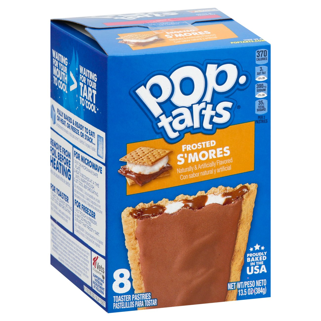 KELLOGS Pop Tarts Smores c/Cobertura 8 un