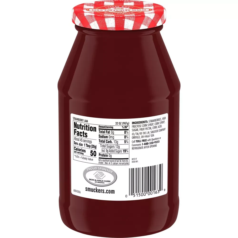 SMUCKERS Doce Morango 907 gr