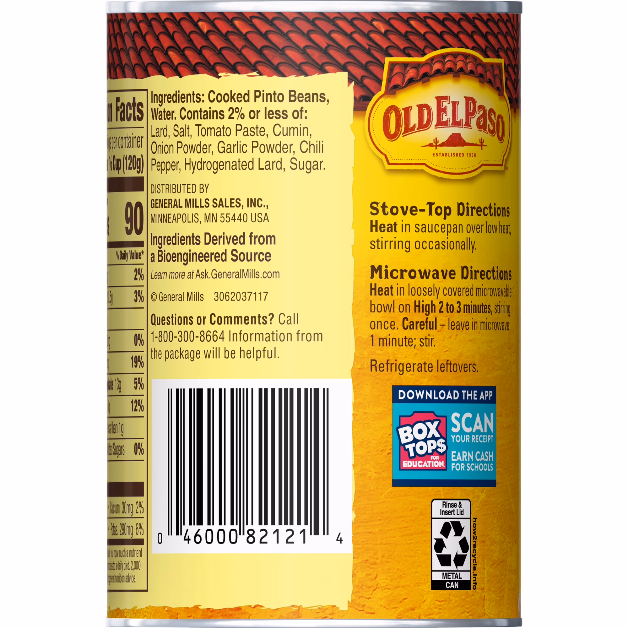 OLD EL PASO Feijao Mexicano Tradicional 453 gr