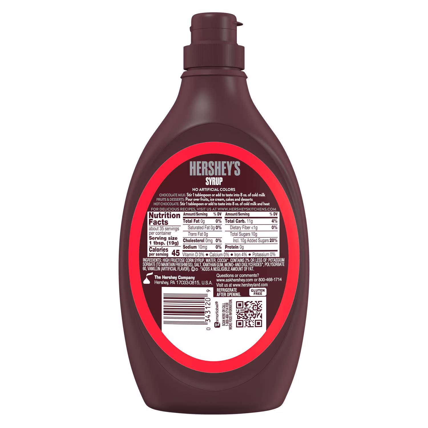 HERSHEYS Xarope Chocolate 680gr