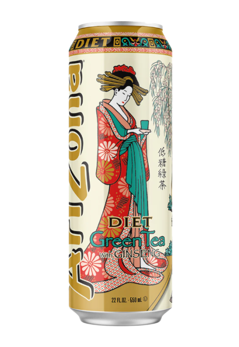 ARIZONA Cha Verde c/Ginseng Diet 650ml