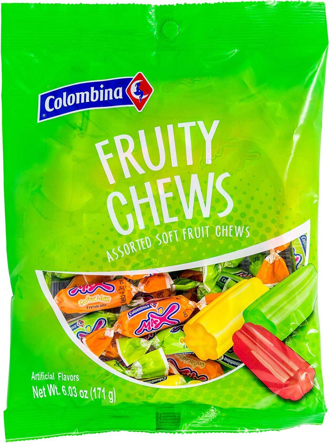 COLOMBINA Fruity Chews Caramelo 171g