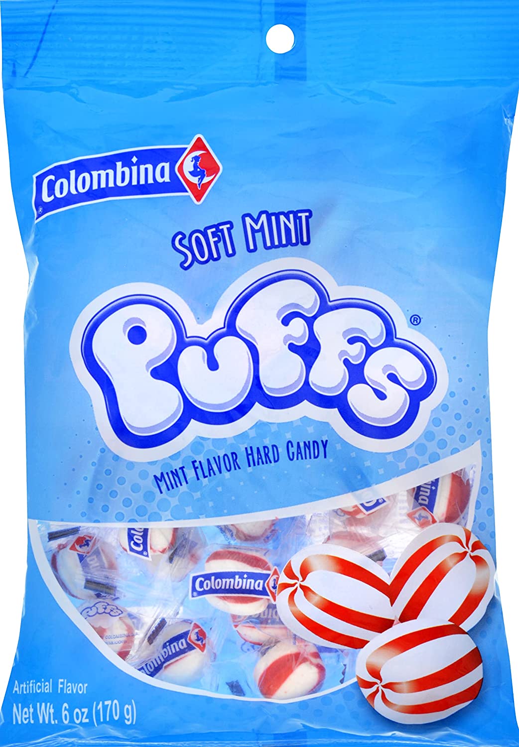 COLOMBINA Rebucados Soft Puffs Menta 170g