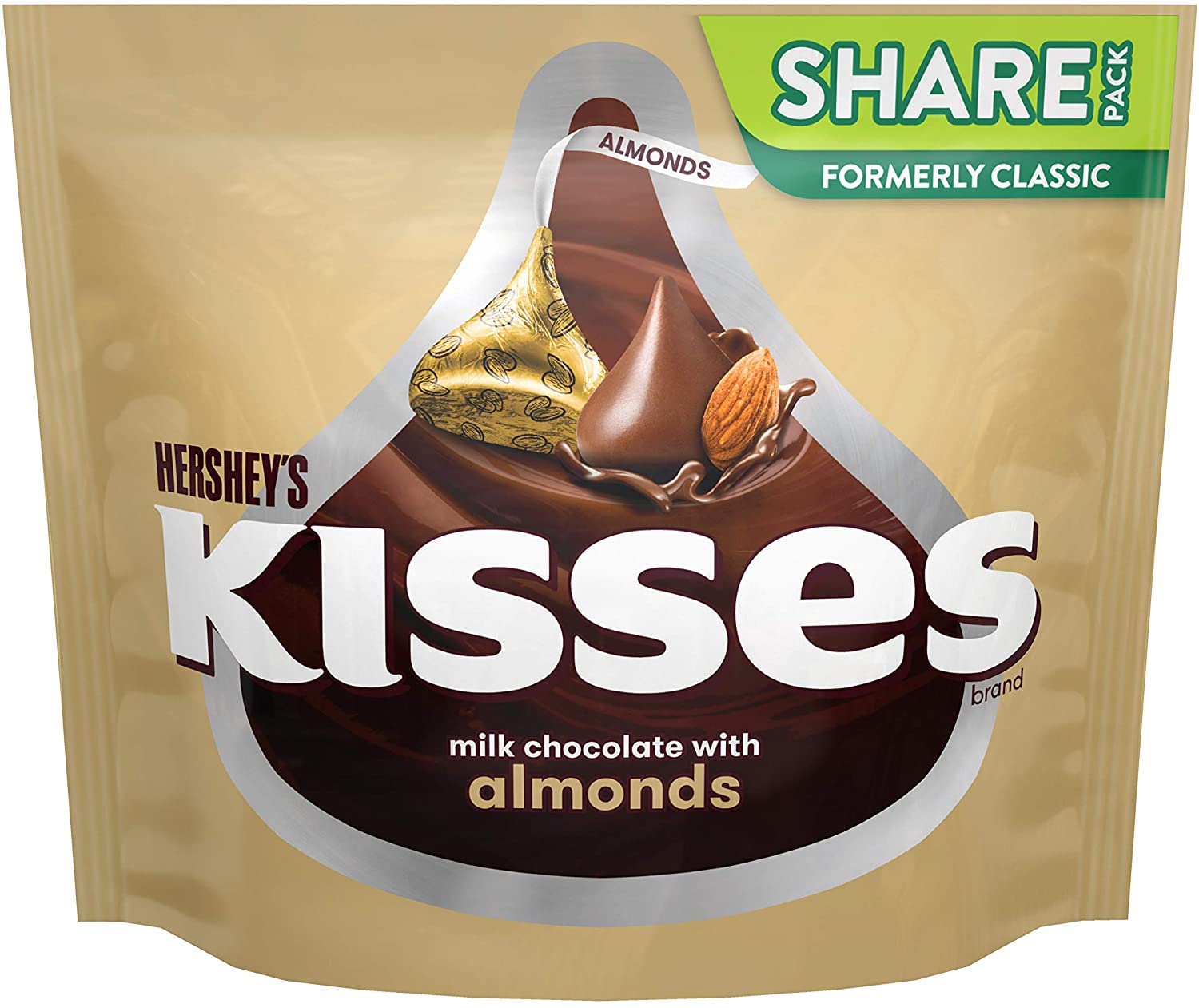 Hersheys Saco Beijinhos Choc. C/Amendoa 283g