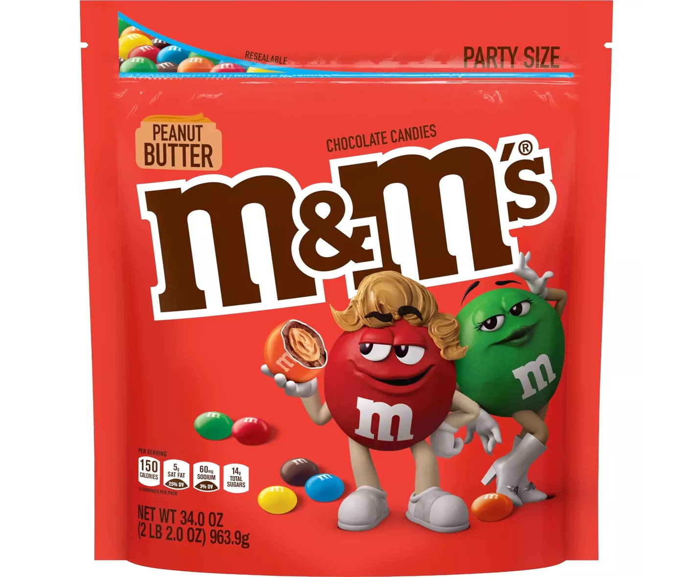 M&M Chocolate c/Mant.Amendoim 963.9g