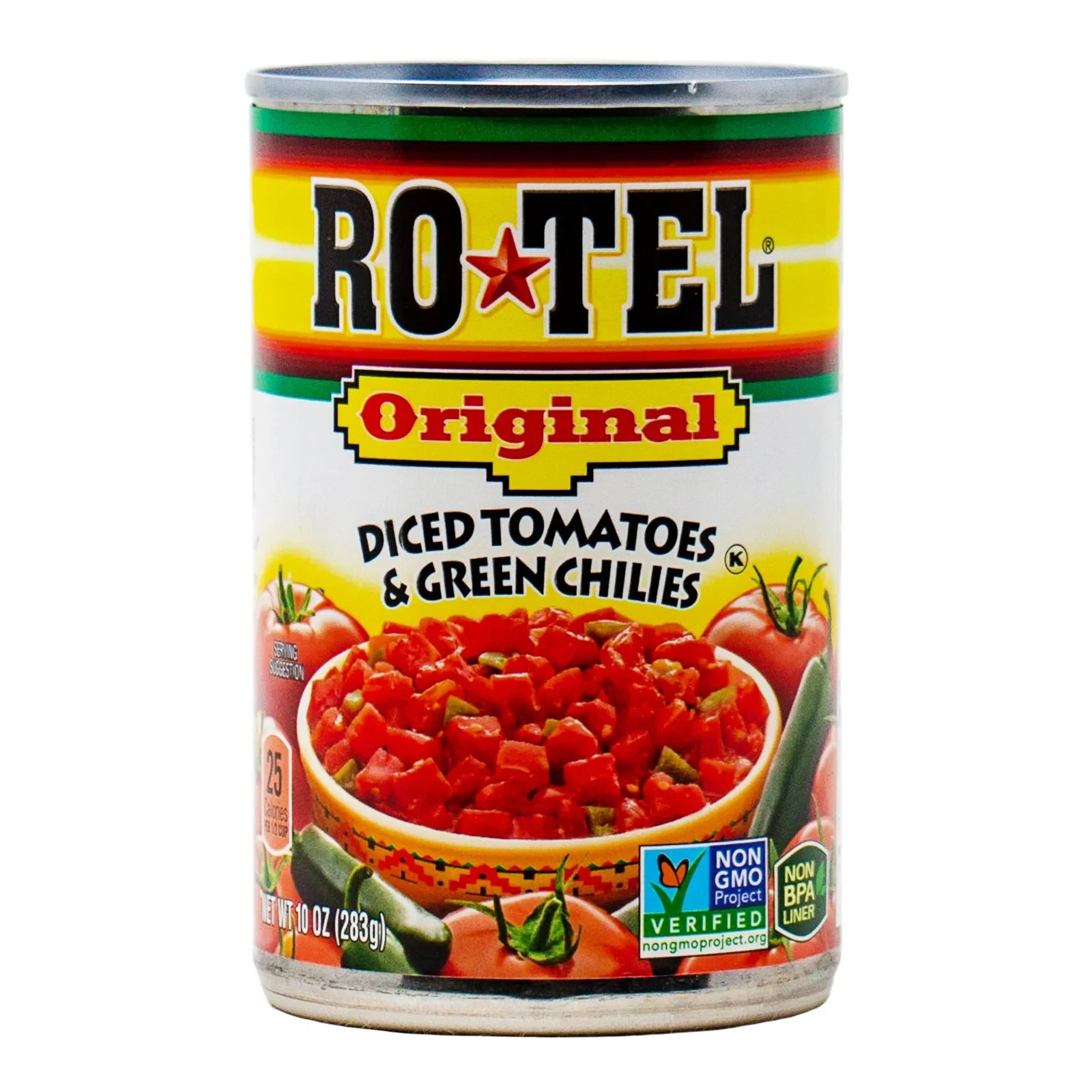 ROTEL  Tomate Cubos e Pimentos Verdes 283 gr