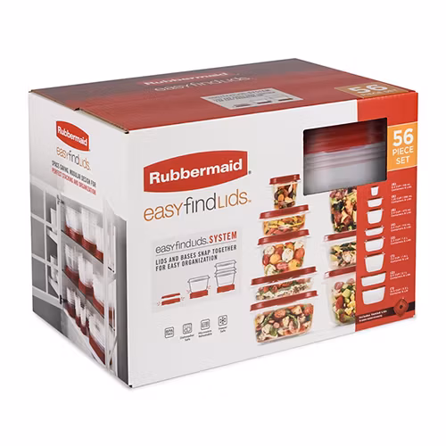 RUBBERMAID Conjunto Caixas 56 Pc