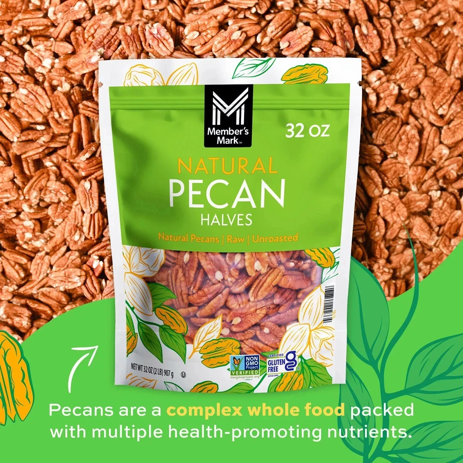 MEMBERS MARK Nozes Pecan 907 gr