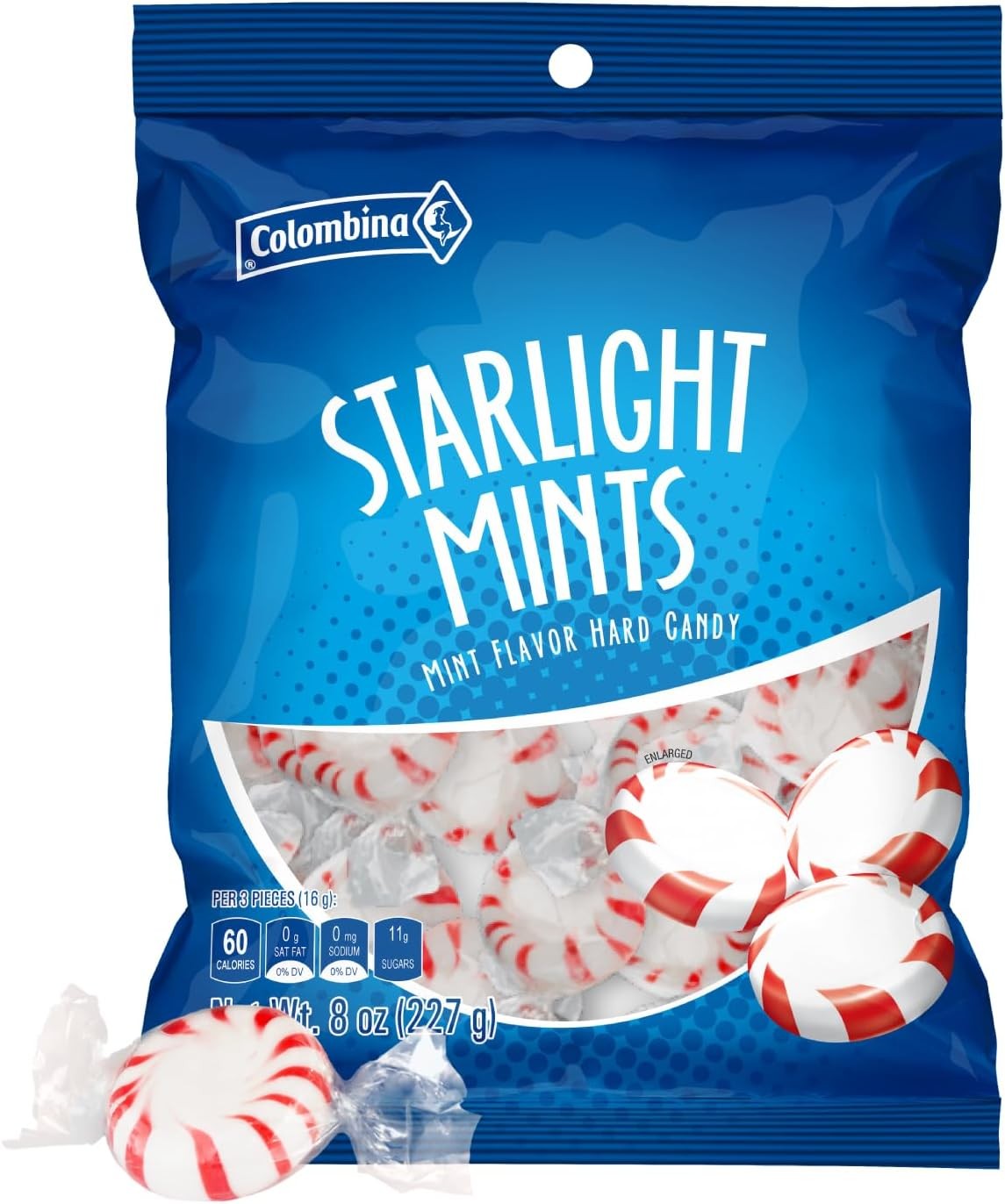 COLOMBINA Rebucados Mentol 227g