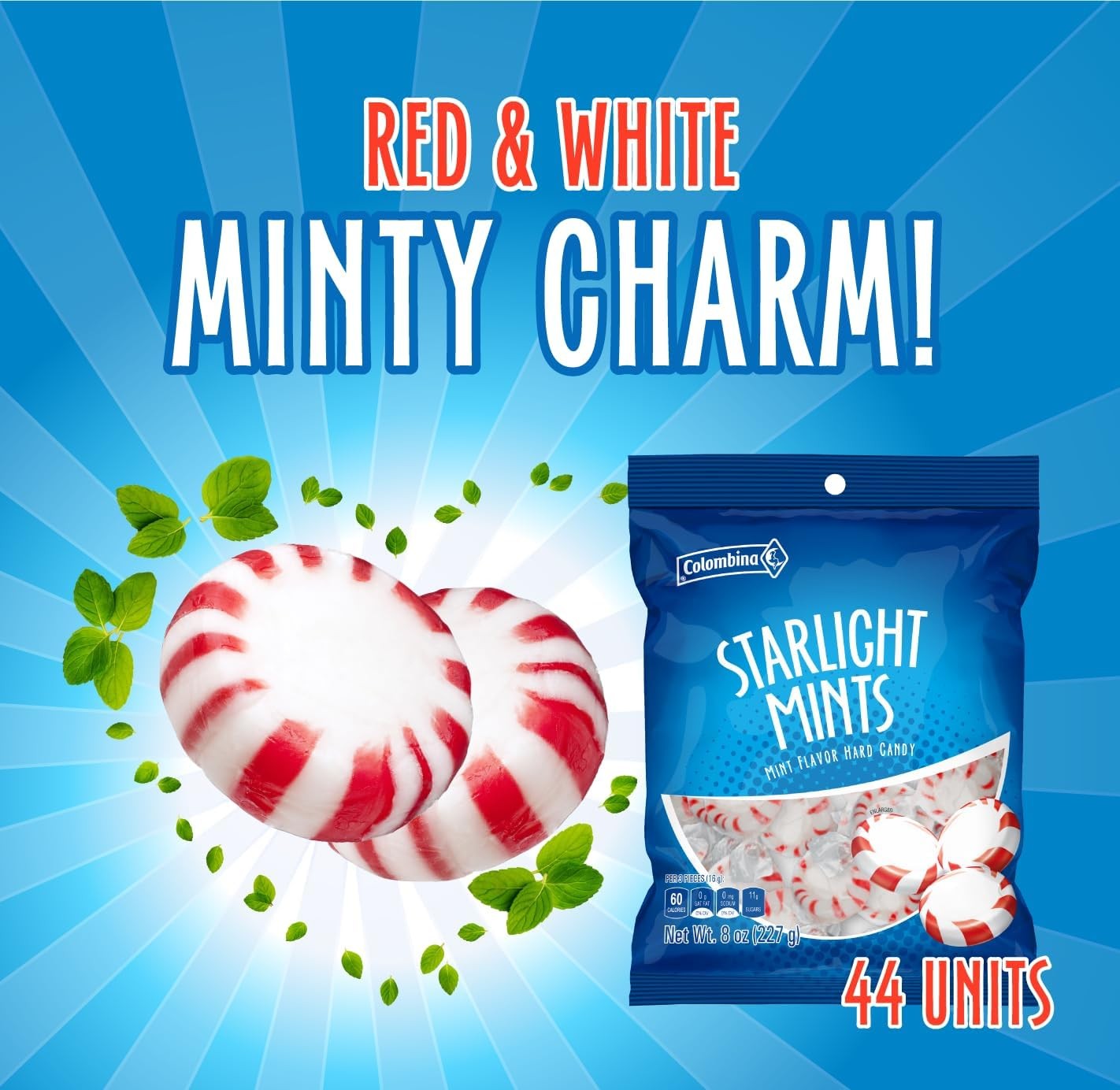 COLOMBINA Rebucados Mentol 227g