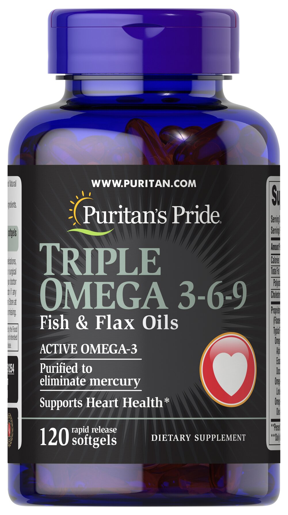 PURITANS PRIDE Triple Omega 3-6-9 120un