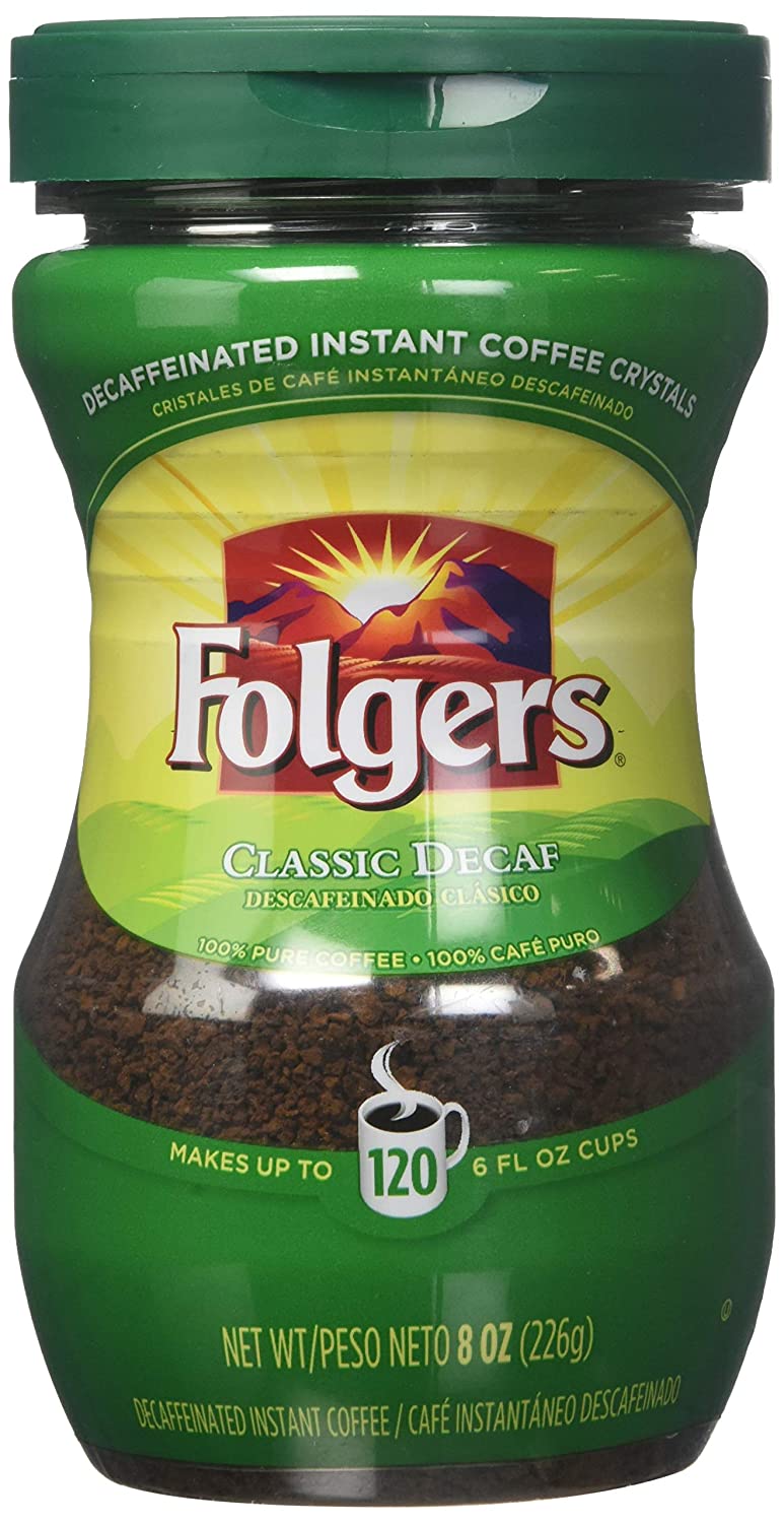 FOLGERS Cafe Descafeinado Instantaneo 226 gr