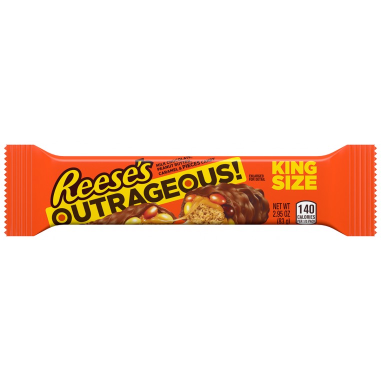 Reeses Outrageous c/Reeses Pieces King Size 83g UN