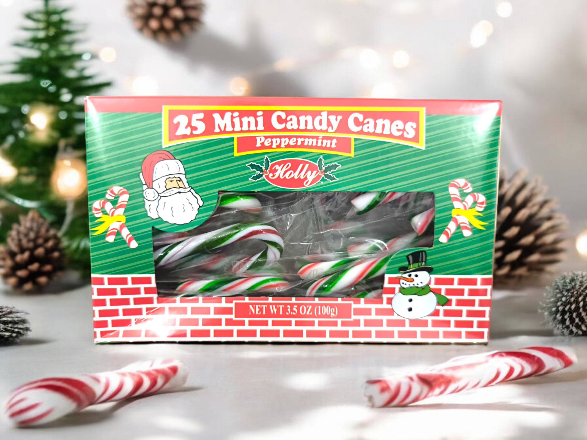 HOLLY Bengalas Mini Pepp/ Green/Red/White 25un 100g