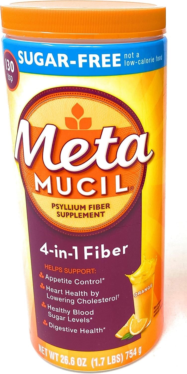 METAMUCIL Laxativo/Fibra Laranja SF 754g