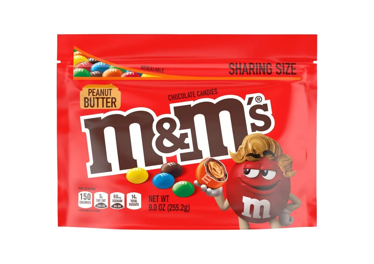 M&M Chocolate c/Mant.Amendoim 255.2 g