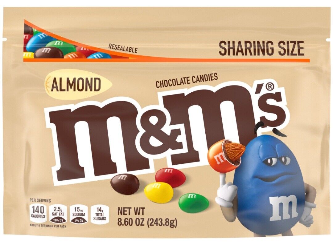 M&M Chocolate c/Amendoas 243.8g