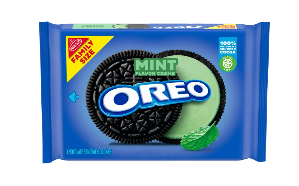 NABISCO Bolacha Oreo Mint Creme 530g
