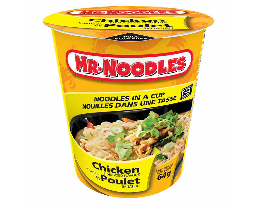 MR NOODLES Copo Sabor Galinha 64g