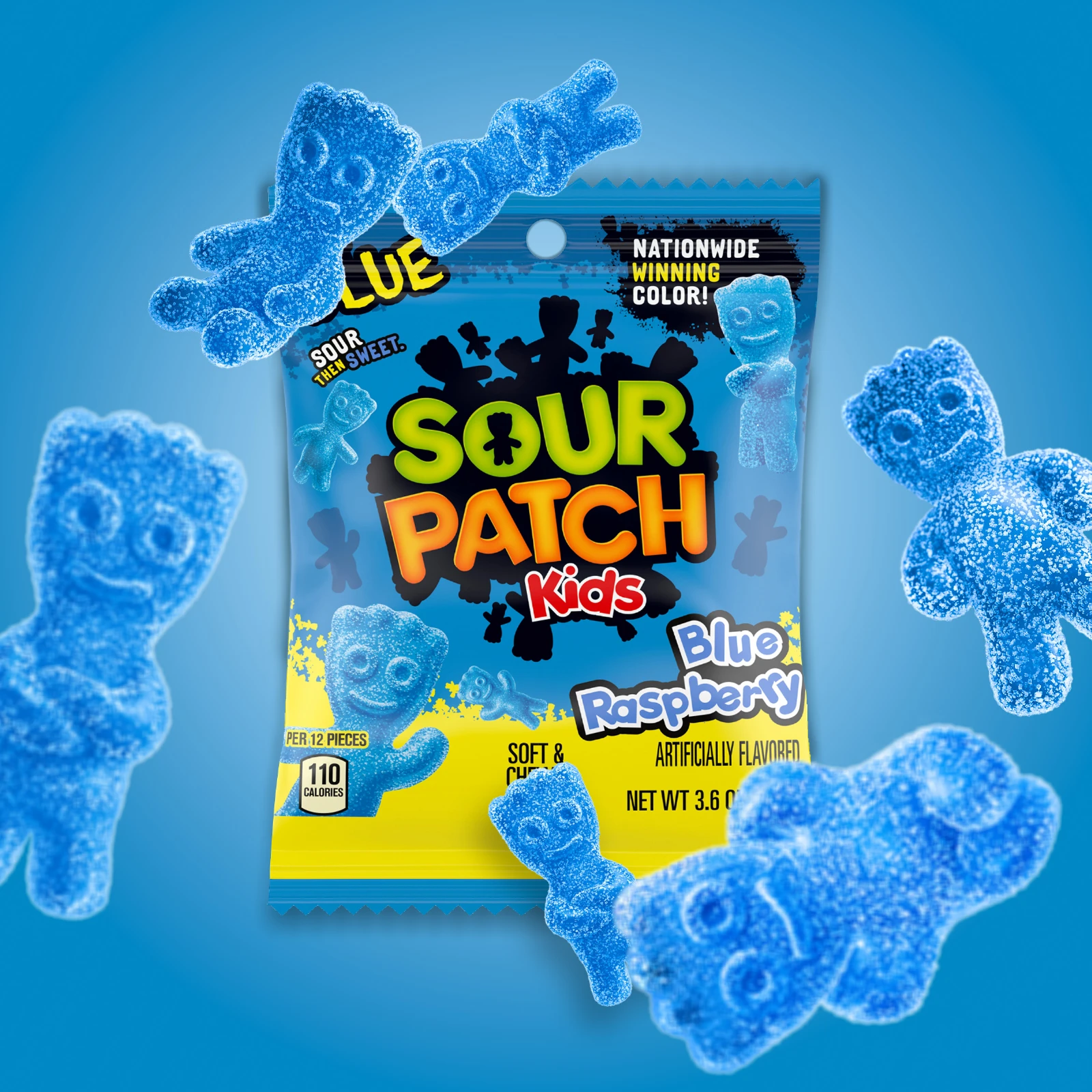 SOUR PATCH KIDS Gomas Doces/Azedas Framboesa 102gr
