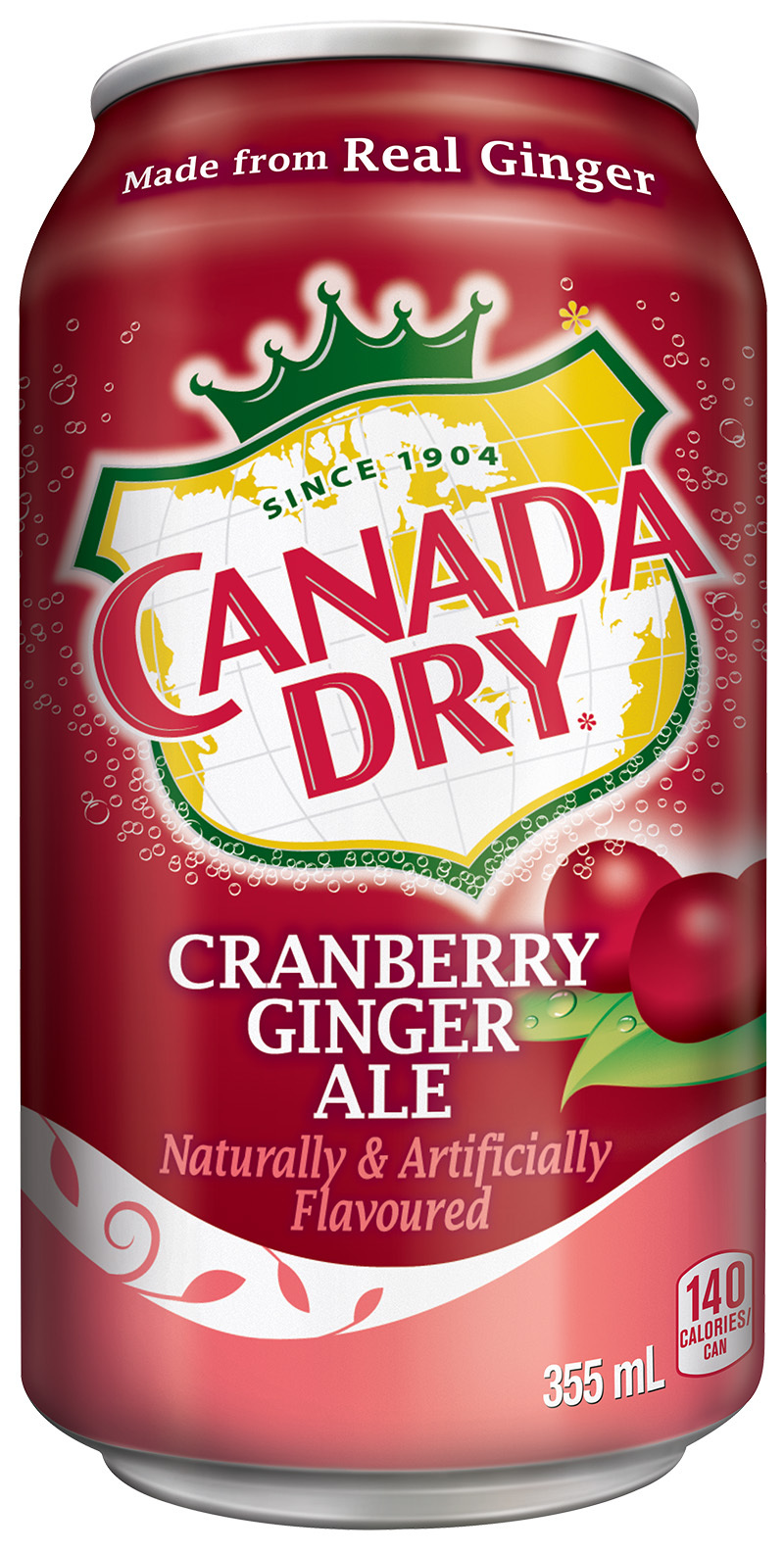 CANADA DRY Ginger Ale Cranberry 355 ml UN