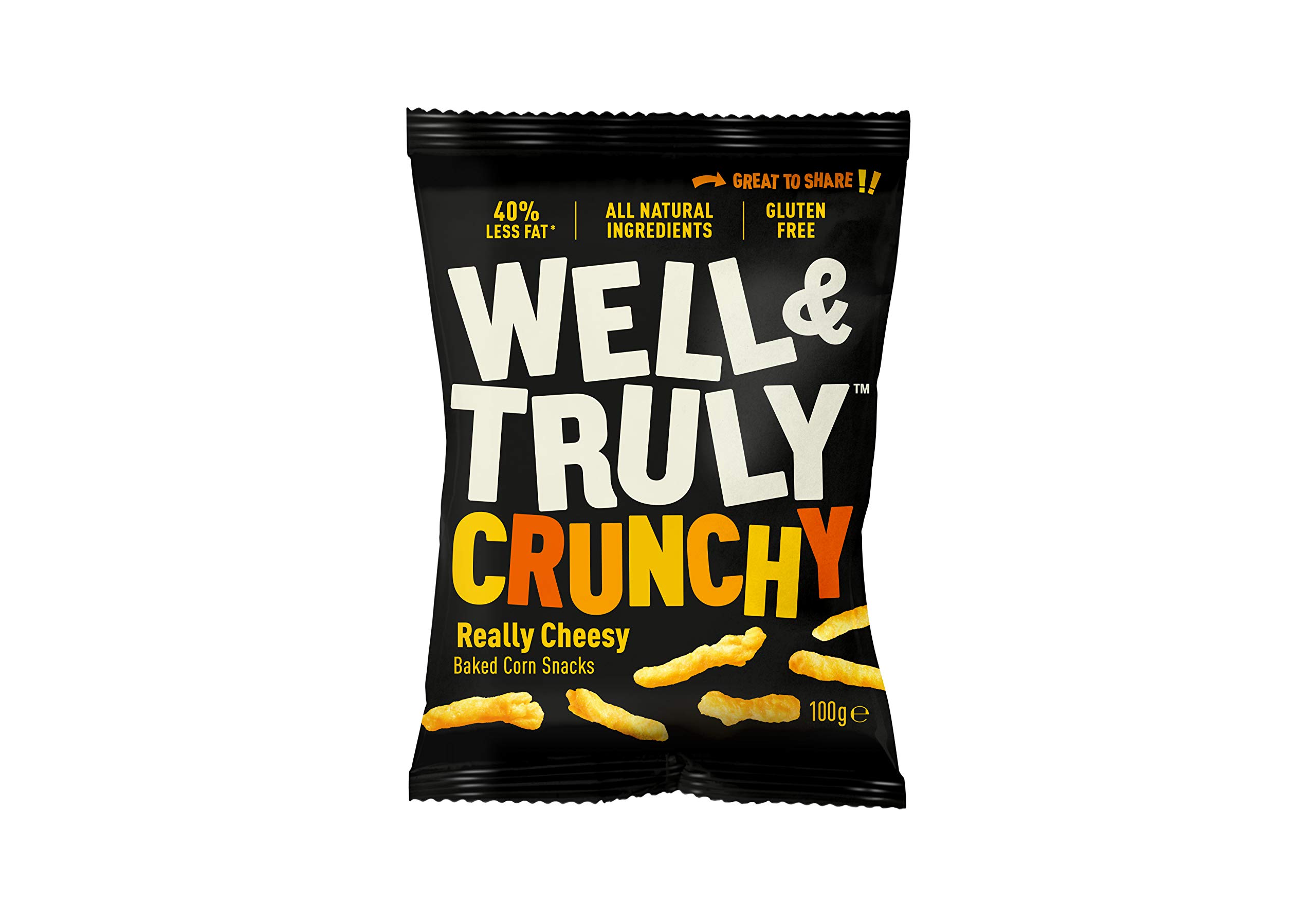 WELL&TRULY Crunchies Queijo 100g