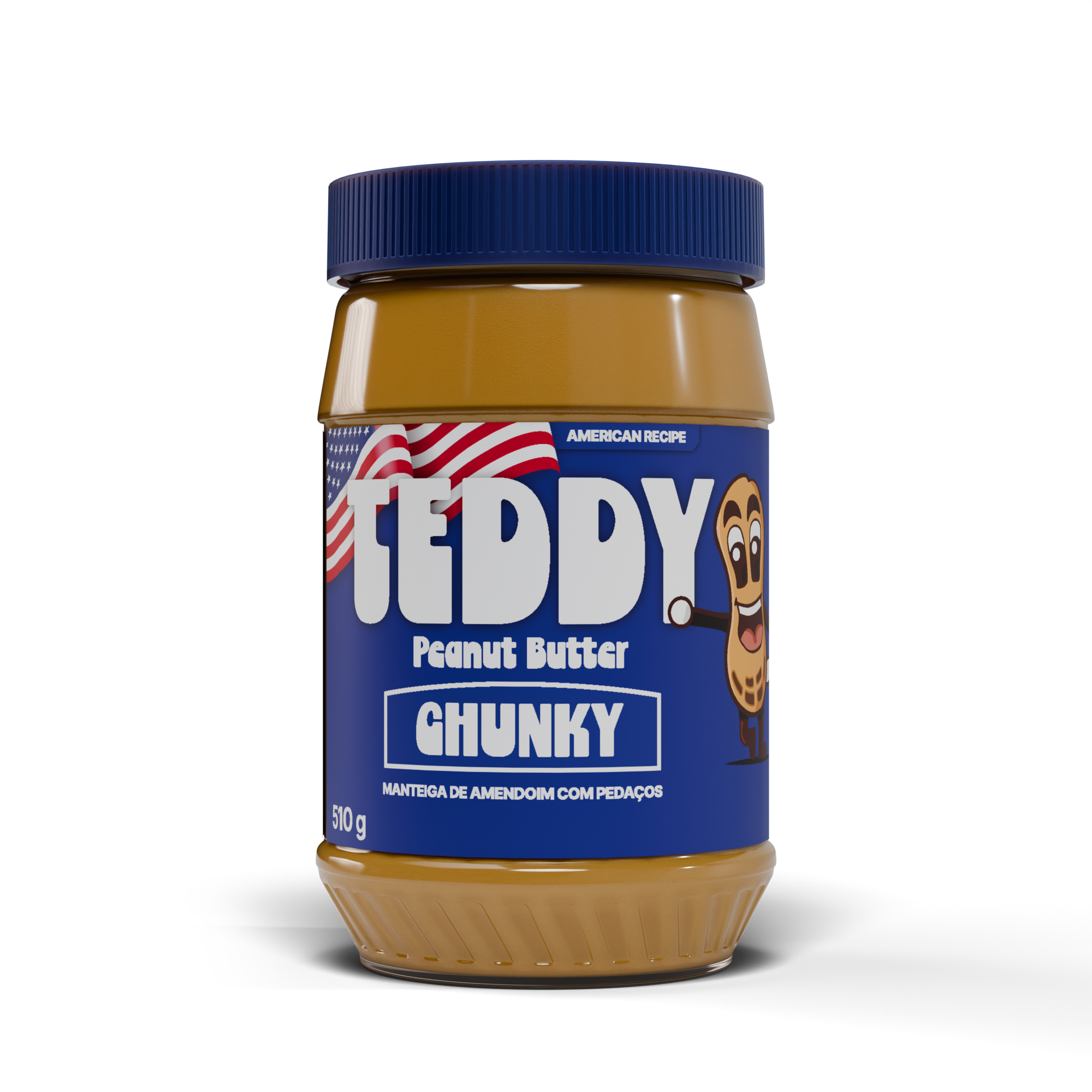 TEDDY Manteiga Amendoim c/ Pedaços 510g