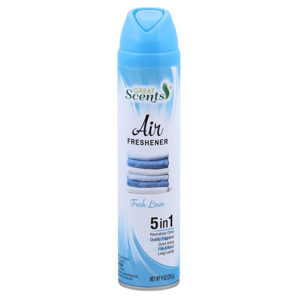 GREAT SCENTS  Ambientador Spray Fresh Linen 227g